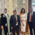 Pooja Batra Instagram - So happy to be in #dushanbe #Tajikistan as a Special Guest with Hubby @nawwabshah ‘n’ @Umesh0608 & Hon Makhmadsaid Shokain for the 1st Tajikistan Film Festival #TojiSoman #TajikCinema @tojikfilm_official @tojikfilm Dushanbe, Tajikistan