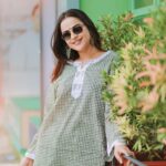 Prachi Tehlan Instagram - Thank you @raeth_official for this beautiful outfit. I loved the comfy fit and the love with which it was packed and sent to me💕 📸 @mufeed_qasim #brandcollaboration #fashion #loungewear #comfyoutfit #cotton #PTposes #kochi #actorslife #fun Kochi, India