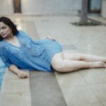 Prachi Tehlan Instagram - Fantasising being in the pool when you don’t know how to swim 😂😂😂😂😅😅 #just #latenightposts #swimwear #poolside