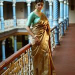 Pragya Nagra Instagram - Kritara’ - a breathtaking Kanjivaram silk saree in serene beige and radiant gold, adorned with intricate pure zari woven designs that shimmer like the festival of lights. The subtle hints of pink tones add a touch of femininity, while the beautiful blue and mint green selvedge enhances its charm. The elaborate zari pallu is a masterpiece in itself, telling tales of tradition and craftsmanship. This Diwali, be the embodiment of grace and tradition with ‘Kritara.’ Elevate your festive look and light up the celebrations in style. Shop now: https://taribygayatri.com/product/kritara/ Captured and edited: @chitrapriyadarshini Model: @pragyanagra Makeup: @m.m_by_madonna Saree: @taribygayatri Stylist: @taribygayatri Location: @chettinadhotels_ #SareeStoryUnveiledByTari #sydneysareeshops #taribygayatri #sareelove #sydneysareelover #tamilweddingssydney #sydneysareegallery #kanjivarams #pragyanagra #puresilksaree #kanchivaramsilksaree Sydney, Australia