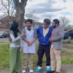Prarthana Behere Instagram - Aeee Sanjay Sir Aale …. @sanjaysjadhav @abhinay3 @badrikekushal #london #film #shooting #fun #working