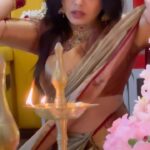 Prarthana Behere Instagram - Shine ✨ with Malabar gold and diamonds… ❤️ . Jewellery: @malabargoldanddiamonds Saree : @kasab_thane #festival #festivallook #happiness💕 #jewelry #jewellery #malabargoldanddiamonds #kasabsarees