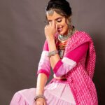 Priyanka KD Instagram - Pink 💗………. Costume: @heenadesignerstudio.fabrics makeup: @diptidedhiamua #photoshoot #photography #pictures #picoftheday #garba #navratrilook #navratrispecial #pink #pinky #priyankakholgade #gujrat #mumbai #maharashtra