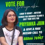 Priyanka M Jain Instagram – Please show your Love & Support to Priyanka 

Login to Disney + hotstar, 
Search for Bigg Boss Telugu 7 
Cast 1 vote to Priyanka Jain and 
Also Give 1 missed call to 8886676907 (Free)

#biggbossseason7 #biggbosstelugu #priyankajain #priyankabb7 #piyu #bb7 #starmaa #disneyplushotstar #BiggBossTelugu7 #priyankaonbbtelugu7 #BiggBossTelugu7 #biggboss7telugu