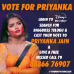 Priyanka M Jain Instagram – Please show your Love & Support to Priyanka 

Login to Disney + hotstar, 
Search for Bigg Boss Telugu 7 
Cast 1 vote to Priyanka Jain and 
Also Give 1 missed call to 8886676907 (Free)

#biggbossseason7 #biggbosstelugu #priyankajain #priyankabb7 #piyu #bb7 #starmaa #disneyplushotstar #BiggBossTelugu7 #priyankaonbbtelugu7 #BiggBossTelugu7 #biggboss7telugu