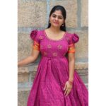 Priyankha Masthani Instagram - Thanks for the pretty outfit:- @atc.garments #priyankhamasthani #priyankha #villagegirl #salemponnu #masthani #priyanka #mastani