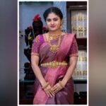 Priyankha Masthani Instagram - Thanks for the pretty blouse @ponds_aari_works ..A pocket-friendly tailor, Lovely Stitch😍 Thanks for the perfect Makeup:- @susisbridalstudiodharapuram Pc:- @bhavaga_photography Jewellery:- @kjs.jewellers KJS Jewellers - Divine, Salem