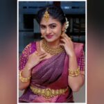 Priyankha Masthani Instagram - You're never fully dressed without jewellery😍...Thanks to @kjs.jewellers Pc:- @bhavaga_photography Makeover:- @susisbridalstudiodharapuram Blouse:- @ponds_aari_works KJS Jewellers - Divine, Salem