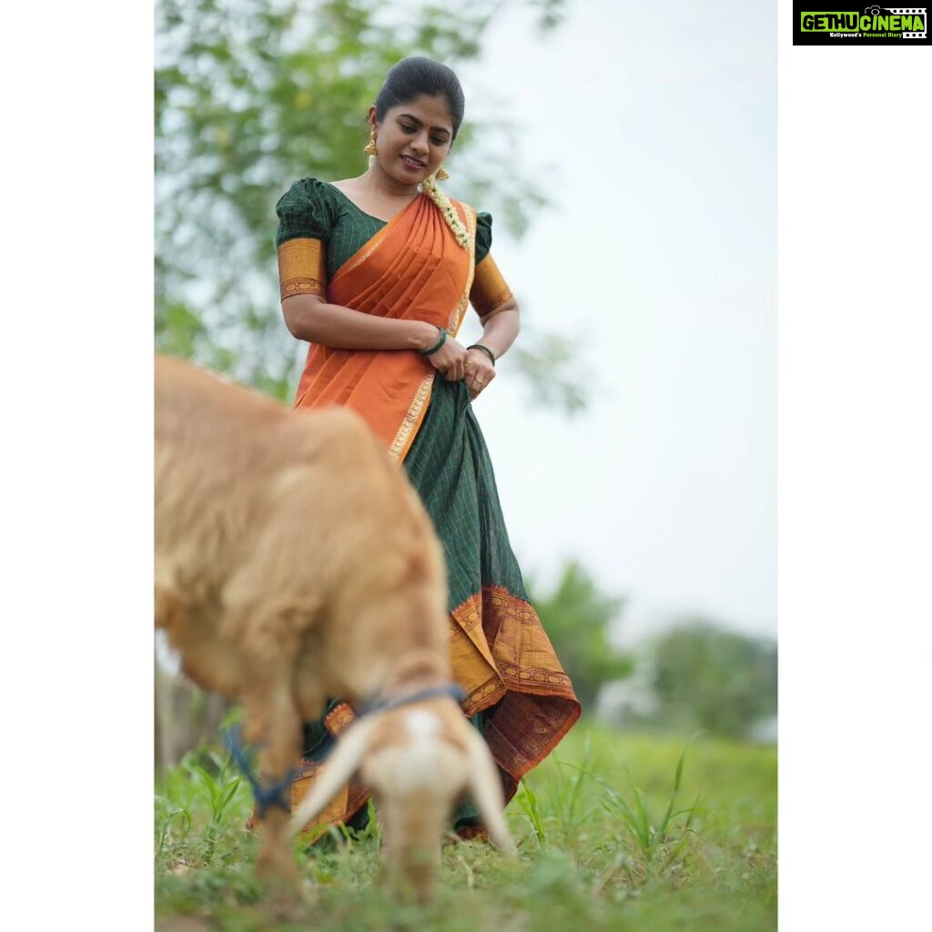 Priyankha Masthani Instagram - கிராமத்து வாசம்🤍 Pc:- @candizhafotos Omalur, Salem district.