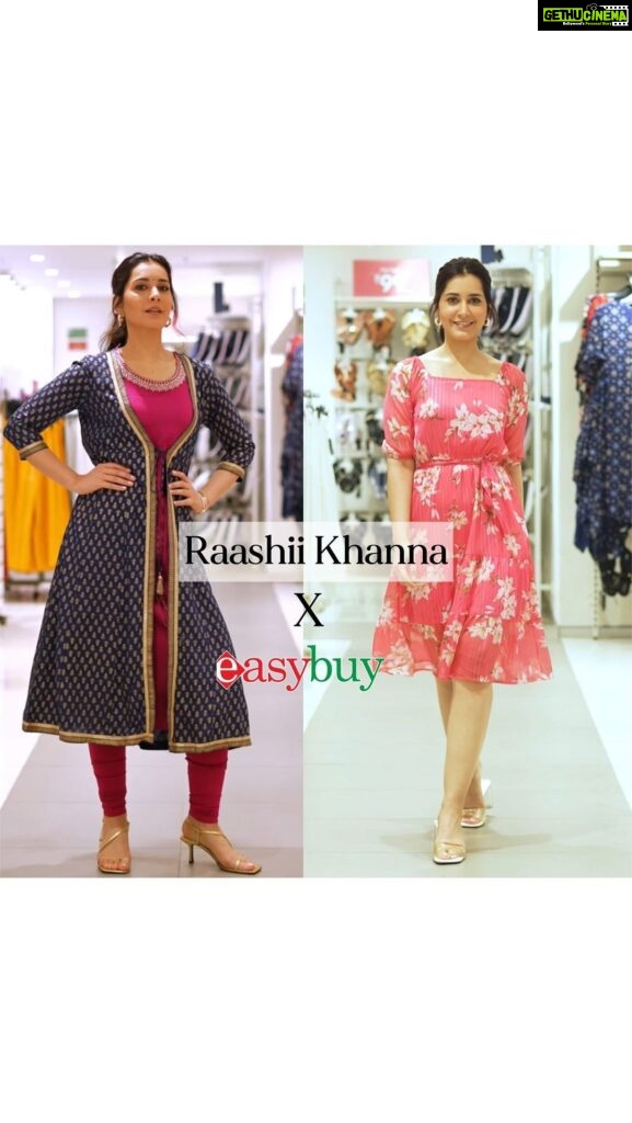 Raashi Khanna Instagram - Raashii is grooving to the fashion rhythm, are you? 🔥 Shop new festive styles only at Easybuy ❤️‍🔥 #Easybuy #Womenswear #Menswear #Kidswear #Fashion #Style #OOTD #Festive23 #ExpressYourselfThisFestive #Collaboration