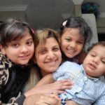 Rambha Instagram - Memories few to share to my world ❤️🙏#fans#friends#family#celebrity#kids#daughters#celebrationd#Halloween