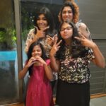 Rambha Instagram - Lovely time catching up with friends (family)after long time 😍🥰love you khush 😘 thanks