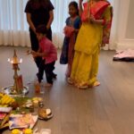 Rambha Instagram - My Cutie poojari 🙏🙏🙏❤️❤️#kids#love #kids #years #family #familytime #siblings #motherhood #mothers #celebration#years#pooja #pooja #mani