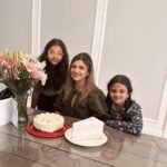 Rambha Instagram - My birthday pics with my lifelines ❤️❤️❤️😘😘😘trying to squeeze in one frame 🤩❤️#celebrity #celebration #family #reels #housewife #women #celebstyle #fans #media #press#selfie #pics #believeinyourself #yourself #selflove#beautiful #gorgeous#birthday #birthdaygirl #birthdaycake