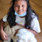 Rambha Instagram - Doggie love ❤️ #dog #love #puppiesofinstagram #kids#naughty #girls#children