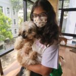 Rambha Instagram - Doggie love ❤️ #dog #love #puppiesofinstagram #kids#naughty #girls#children