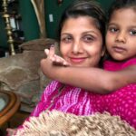 Rambha Instagram - French song 🎵 ♥️ by my sasha 😍#songs#french#kids#celebrity#family#enjoy #family