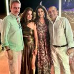 Raveena Tandon Instagram - What a wonderful celebration of milestones achieved .. with friends and family.. here’s wishing you a very happy birthday again my dear friend @namhind ! #desertnights #jaisalmer #mehbooba this track now will always remind me of this night! 😂😁♥️ Jaisalmer Dessert