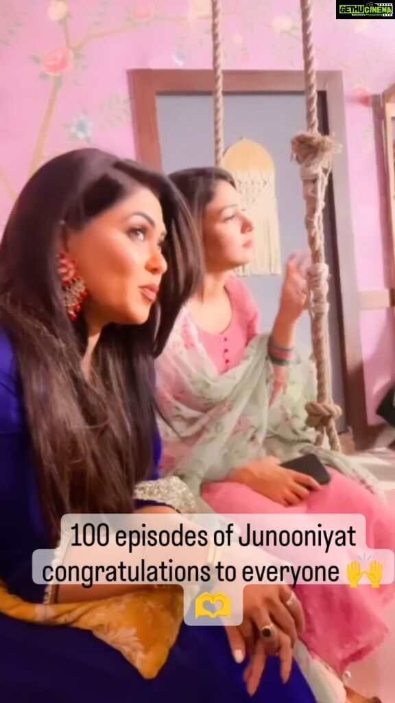 Rinku Ghosh Instagram - Celebrating 100 episodes of our Serial 'Junooniyat' #junooniyat#colorstv#