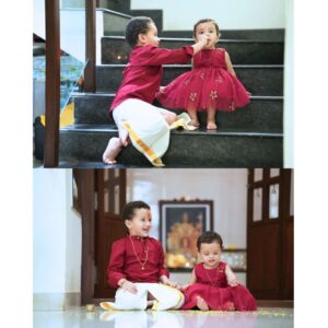 Rishab Shetty Instagram - ಅಣ್ಣ-ತಂಗಿಯ ಶಾಶ್ವತ ಬಂಧದ ಸಡಗರಕ್ಕೆ ಸಾಕ್ಷಿಯಾಗುವ ರಕ್ಷಾ ಬಂಧನದ ಶುಭಾಶಯಗಳು.

A magical chapter which is all about the everlasting bond of a brother and sister. 

Pc: @vijeth_kundapura 
#raadyashetty  #ranvitshetty #rakshabandhan❤️