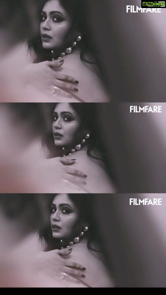 Ritabhari Chakraborty Instagram - Filmfare( @filmfare )cover shoot BTS ❤️ This was so much fun. @kadamajay you are a true STAR ⭐️