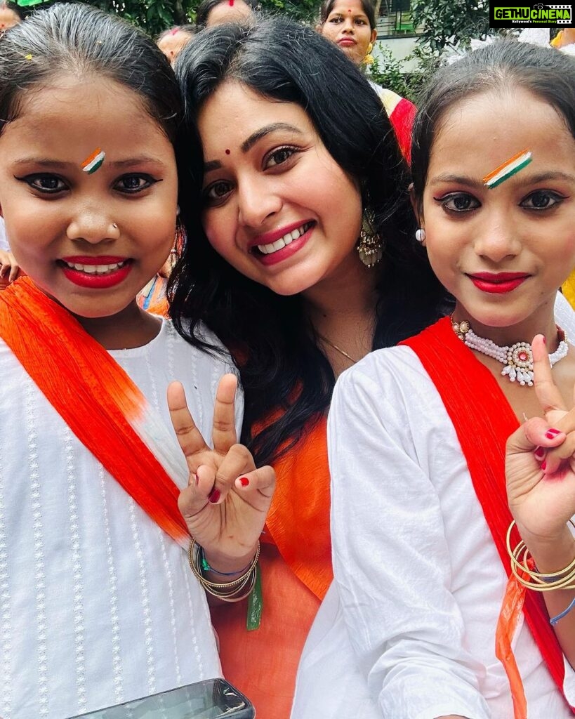 Ritabhari Chakraborty Instagram - For me - Freedom means building a safe and better future for my children - work towards building a better India with them - for them🧡🤍💚Independence day celebration at my school - Ideal School For the deaf. Ideal School for the Deaf