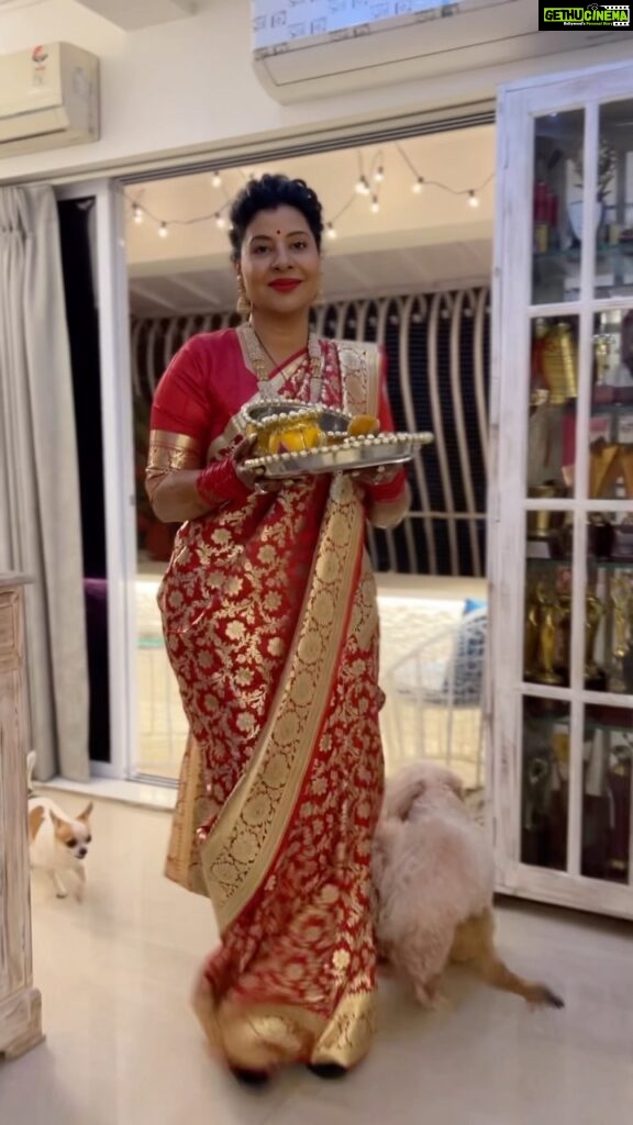 Sambhavna Seth Instagram - Happy karwa chauth my friends.. Special Thanks to Swastika @myngels_26 for making this karwachauth Saree for me ❤ Outfit @myngels_26 Hair @neetu_saibanna Jewellery @vrityasilverjewelry_