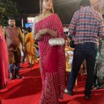 Sanchita Banerjee Instagram - My look for Ashtami evening ❤️🧿😇🤗😘 Thanks Vidya for designing this beautiful saree @vidyamourya096 #festival #durgapuja #positivity #love #smile #instagood #fun #beautiful #instadaily #ootd #cute #actorslife #sanchitabanerjee #picoftheday #mumbai #indiandresses #beauty