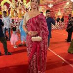 Sanchita Banerjee Instagram - My look for Ashtami evening ❤️🧿😇🤗😘 Thanks Vidya for designing this beautiful saree @vidyamourya096 #festival #durgapuja #positivity #love #smile #instagood #fun #beautiful #instadaily #ootd #cute #actorslife #sanchitabanerjee #picoftheday #mumbai #indiandresses #beauty