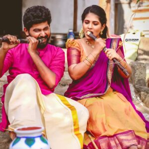 Saravana Vickram Instagram - Happy Pongal ✨
Makeover  @moon_li8_makeoverartistry
Pc 👉 @colorgram.photography
Costume 👉  @be_unique_boutique_
Jewellery 👉 @adyarfathimacollections