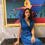 Sayani Gupta Instagram - Mood is 💙 Self styled in @stylemati with my tie & dye DMs! MUA @eshwarlog Hair @paloshell For #badminton @largeshortfilms at @mumbaifilmfestival