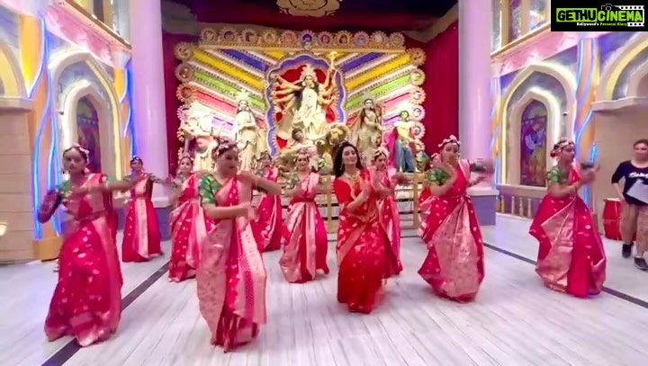 Sayantika Banerjee Instagram - BTS from Sreebhumi Sporting Club’s Durga Puja theme song.. Stay Tuned #durgapuja2023