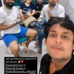 Seema Singh Instagram - Yeee 🤞🏻🙏😇 @iamashitiwari ji @jaitosh.kumar ji @rakeshraounak_official ji @saurav_kumar_09 ❤️ Mumbai, Maharashtra
