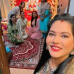 Seema Singh Instagram - Our hearts ❤️ are full with blessings and our stomach with Modak … Ganpati Bappa Morya @sangeetatiwari_official @item_queen_seemasingh @poooooojjjjjjjjaaa @mishra_ankita_16 @mishrashobha269 #festival #ganpatibappamorya #ganeshchaturthi #photo #photooftheday #instagram #instadaily #ootd #indianattire