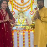 Seema Singh Instagram - Ganpati bappa morya🙏😊 #ganpati2023 Mumbai, Maharashtra