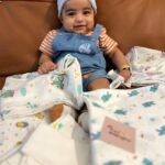 Shamna Kasim Instagram - From his birth @tinyducklings.in is being his favorite and comfort ❤️ Premium Luxuriously soft cozy Sustainable MUSLIN clothing for little ones