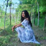 Sharvary Joshi Instagram - Photography by @jinitsoni_ and @saumyajoshi279 Jewellery by @witchyweaves Production by @vivek.bhaya and @bemishaal MUA @___prettify___ Location @upajfarm #photoshoot #modeling #white #gown #flowydress #floraldress #jewelleryshoot #macramejewerly #green #nature #orchard #beautiful #upajfarm #pose #model #acting #actor #actress #actorslife #instamood #instalove #love Upaj