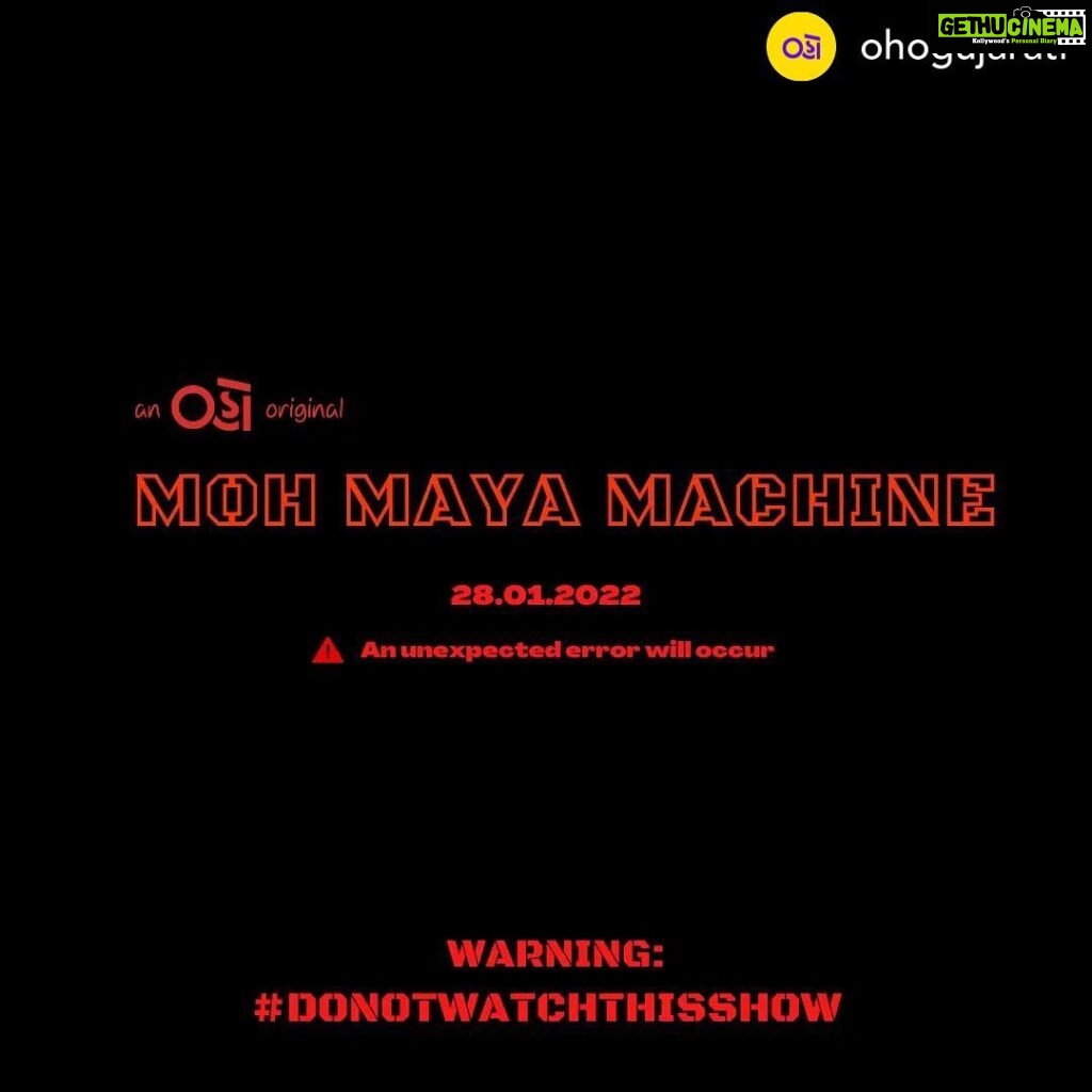 Sharvary Joshi Instagram - Posted @withregram • @ohogujarati ⚠You've been warned. ⚠ Writer: @pretentiouskeyu Directors: @kwlonly , @ajit.s.rathore.71, @the_hobgoblin9 , @sunnydsharma Download the app now. Link in bio! . . . #MohMayaMachine #DoNotWatchIt #Stop #Warning #NewShow #Teaser #TeaserPoster #ComingSoon #StayTuned #sharvaryjoshi
