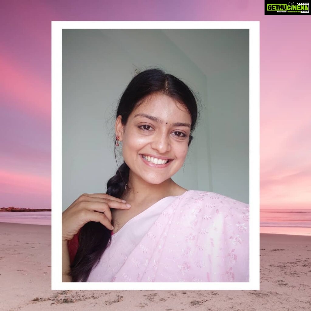 Sharvary Joshi Instagram - “Be so happy that, when other people look at you, they become happy too.” 💕 #happy #smile #positivevibes #positivequotes #beauty #pink #babypink #saree #sareelove #cute #love #staypositive #instagood #instagram #actress #actorslife #acting #💕 #lovely #like #follow #actor #model #brightsmile #sharvaryjoshi