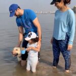 Shikha Singh Instagram - Mornings like these ❤️ are Core memories 😇 #family #us #mine #beach #beachlife #beachday #outdoor #baby #babygirl #babiesofinstagram #dogsofinstagram #dog #labrador #reel #reels #reelsinstagram #reelsvideo #reelitfeelit #reelkarofeelkaro #video #instagood #instagram #instamood #grateful #blessed #blessedwiththebest #thankyou #makingmemories