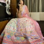 Shiny Doshi Instagram - "Enveloped in the splendor of this exquisite lehenga, feeling the magic of Indian heritage and my own beauty. 💖🌟 #LehengaLove #IndianElegance #FeelingGorgeous #navratriappearance #delhi Outfit: @rajbinderchahalofficial Jewellery: @tyaanijewellery Stylist: @stylebyvanshiika Makeup: @fragrance_makeup_studio Hair: @sonu_koli8489 Delhi