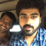 Shirish Sharavanan Instagram - Catching up with him after long! #FunTimesAreBack! At the sets of #Sandakozhi2 with the man of the hour - #Vishal 😎 best brother 👍🏼
