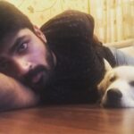 Shirish Sharavanan Instagram - Relaxing it off after the super hectic week with my boy at home.. #biscuit #chillingscenes😎