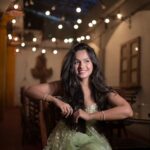 Shivani Baokar Instagram - When in our element, the world around shines ✨ Clicked by @_harshit_0311 Wearing @aakriti_by_nandita Styled by @saileerajpurenagane Jewellery @sorayaajewels_ Location @housepartykhar House Party