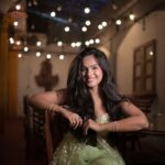 Shivani Baokar Instagram - When in our element, the world around shines ✨ Clicked by @_harshit_0311 Wearing @aakriti_by_nandita Styled by @saileerajpurenagane Jewellery @sorayaajewels_ Location @housepartykhar House Party