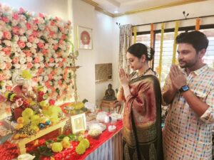 Shruti Marathe Instagram - गणपती बाप्पा मोरया 🌼 🌸