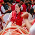 Shruti Marathe Instagram – कलावंत वाद्य पथक 🚩