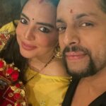 Shweta Bhardwaj Instagram - @salilacharya we love food but #karvachauth is the day we now not more then each other wish u my love happy healthy long blessed life …. Love you till the moon 🌝 come then I will love to eat with u …
