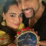 Shweta Bhardwaj Instagram - @salilacharya we love food but #karvachauth is the day we now not more then each other wish u my love happy healthy long blessed life …. Love you till the moon 🌝 come then I will love to eat with u …