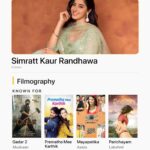 Simrat Kaur Instagram - Give your watchlist a makeover with @simratkaur_16's filmography and keep the spirit of your exploration soaring with our 'Known For' 💛 Which is your favourite character played by her? 🎬: Gadar 2 | Zee5 Prematho Mee Kathik | Prime Video Mayapetika | aha Parichayam | Eros Now